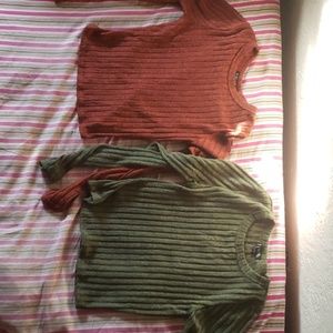 Crop top sweater shirts